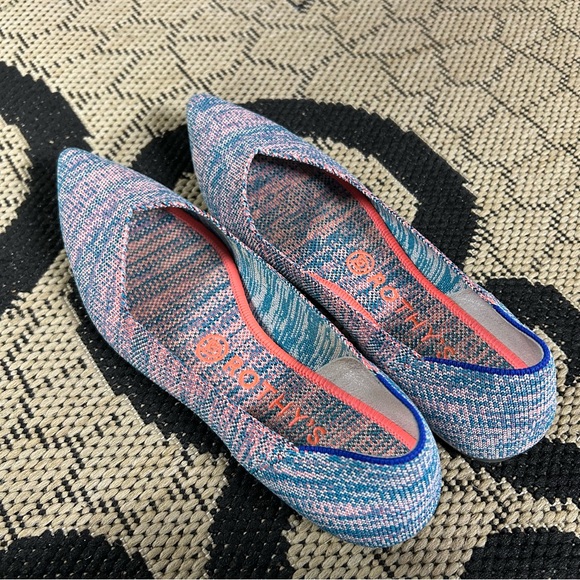 Neon Heathered Rothys Point 8.5 - Picture 5 of 5